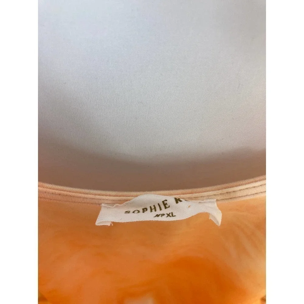 NWT Sophie Rue Tie Dye Orange Bodysuit - Picture 2 of 4